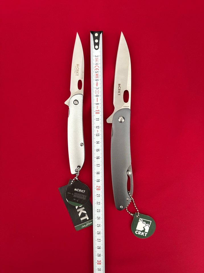 CRKT YARI OTAMATİK KILIFLI ALİMİNYUM KABZE 2 Lİ ÇAKI SETİ - Görsel 2