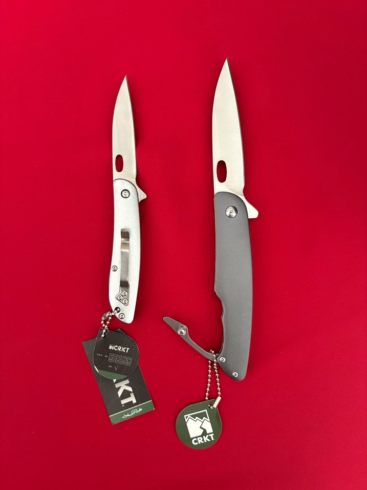 CRKT YARI OTAMATİK KILIFLI ALİMİNYUM KABZE 2 Lİ ÇAKI SETİ - Görsel 5