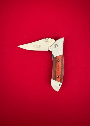 CRKT TİTANYUM AHŞAP KABZE YASAL BOY CEP ÇAKISI - Görsel 4