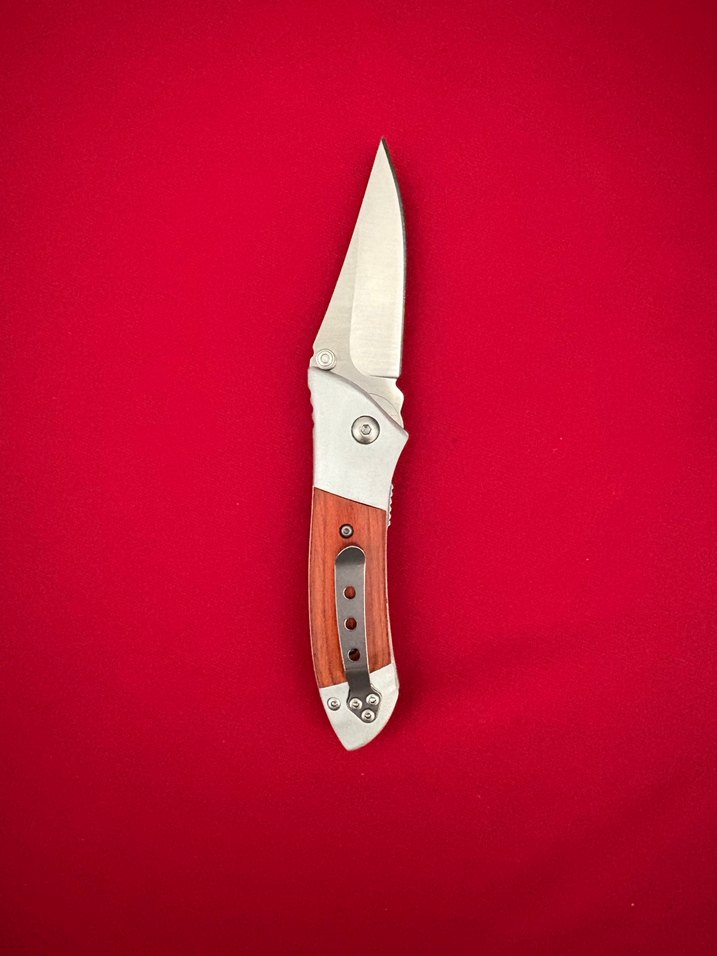 CRKT TİTANYUM AHŞAP KABZE YASAL BOY CEP ÇAKISI - Görsel 3