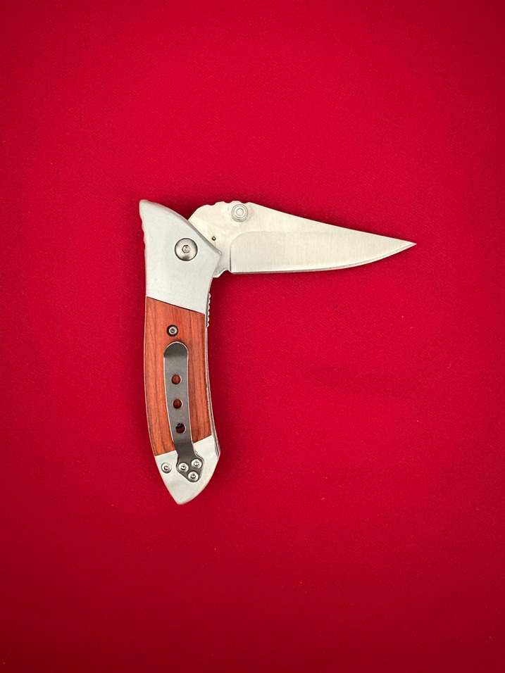 CRKT TİTANYUM AHŞAP KABZE YASAL BOY CEP ÇAKISI - Görsel 5