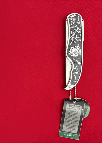 CRKT ESKİ SERİ FULL GRAVÜR İŞLEMELİ FULL ÇELİK KOLEKSYONLUK ÇAKI - Görsel 8