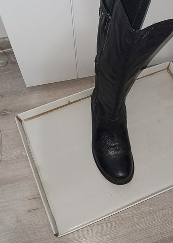 Siyah vidala deri 38 numara temiz çizme... - Görsel 10