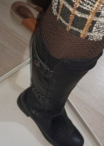 Siyah vidala deri 38 numara temiz çizme... - Görsel 8