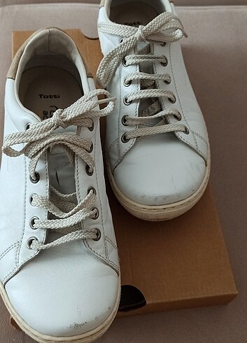 Camel marka beyaz deri spor ayakkabı.. - Görsel 3