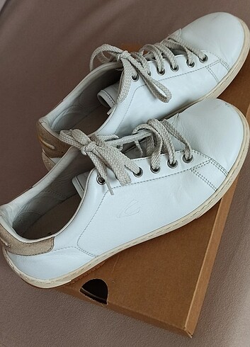 Camel marka beyaz deri spor ayakkabı.. - Görsel 4