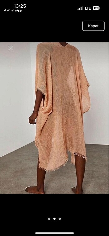 Diğer Pudra Açık Pareo Kimono