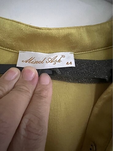 44 Beden Sarı elbıse