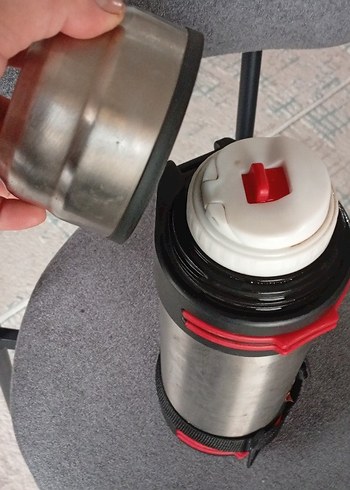 Gri Çocuk Termosu - Görsel 2