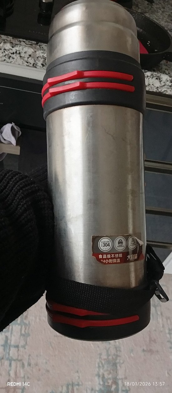 Gri Çocuk Termosu - Görsel 4