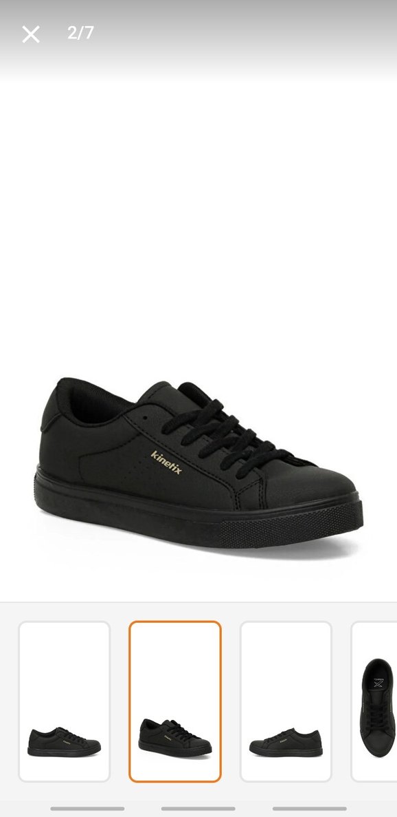 Siyah Kadın Spor Ayakkabı - Görsel 2