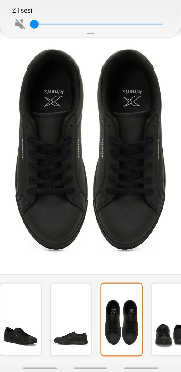 Siyah Kadın Spor Ayakkabı - Görsel 4