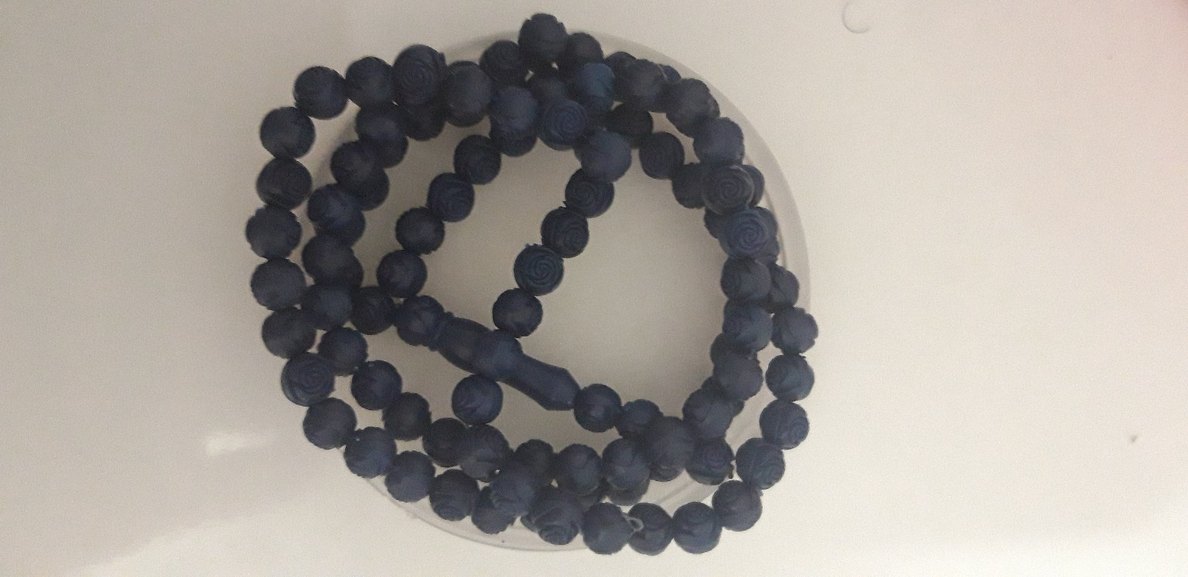 Erkek Vintage Altın Renk Tesbih - Görsel 2