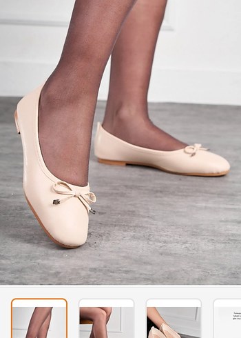 Bej Bağcıklı  Kadın Babet - Görsel 2