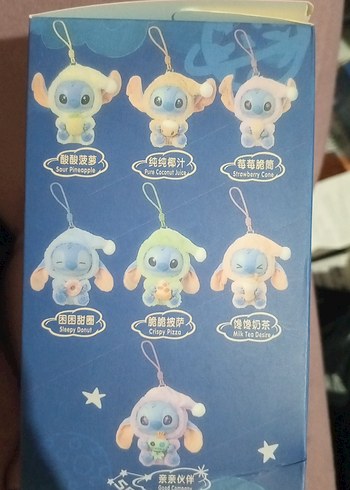 Disney Stitch Mavi Peluş Anahtarlık - Görsel 2