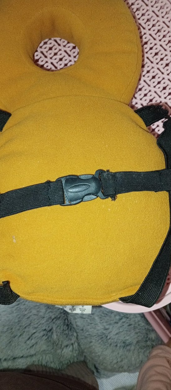 Sarı Bebek Kafa Koruma Yastığı Arı Çizgili - Görsel 5