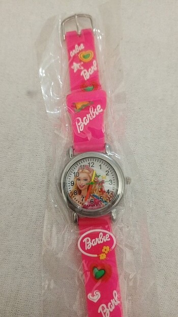 Barbie 3D kız çocuk silikon kol saati