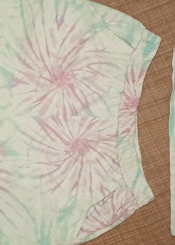 Kız Çocuk Batik Desenli Bol Kesim Tişört 11-12 yaş - Görsel 6