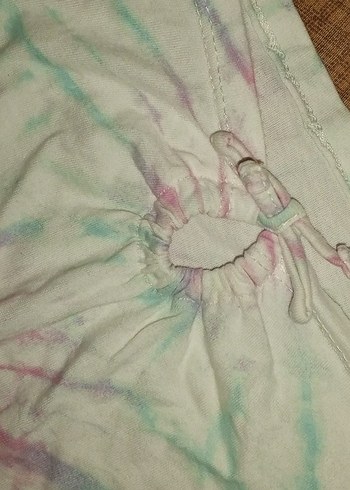 Kız Çocuk Batik Desenli Bol Kesim Tişört 11-12 yaş - Görsel 5