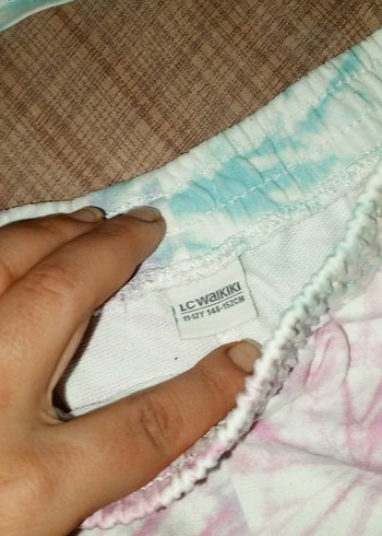 Kız Çocuk Batik Desenli Bol Kesim Tişört 11-12 yaş - Görsel 7