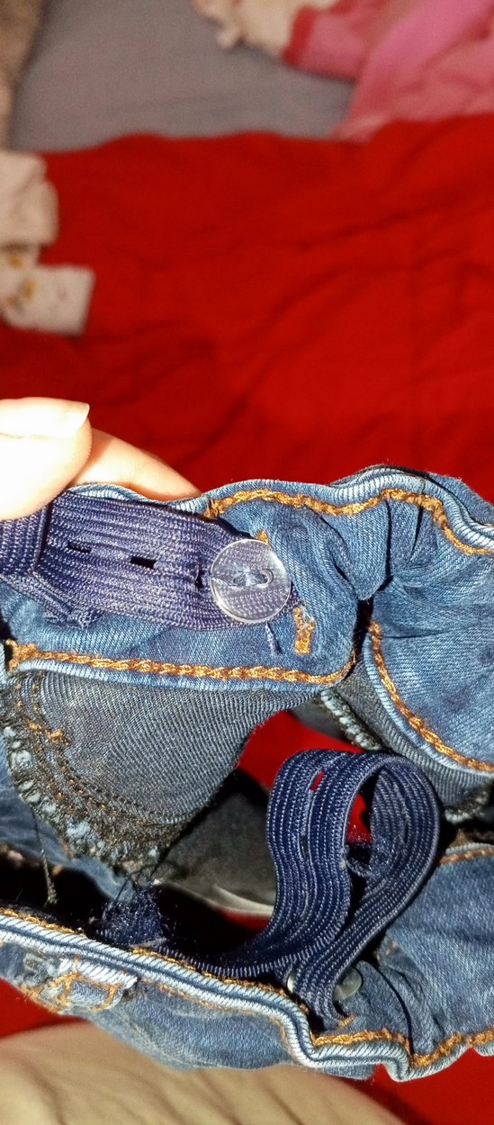 Düğmeli Mavi Denim Kız Eteği - Görsel 3