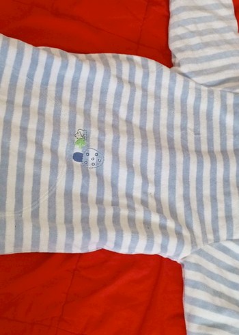 Kapüşonlu Gri Desenli Bebek Tulumu - Görsel 8