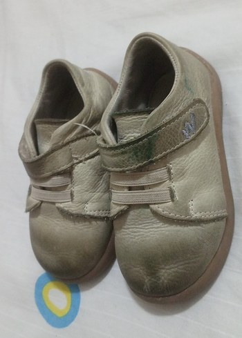 Bej Erkek Bebek İlk Adım Ayakkabısı deri - Görsel 2