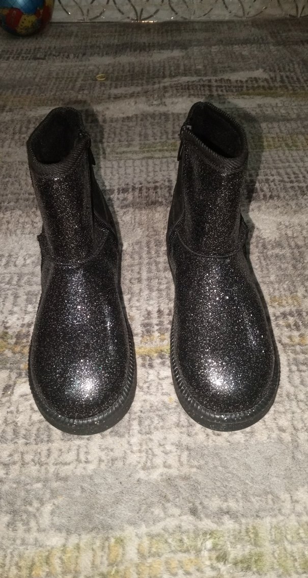 Parlak sim Desenli Siyah Kız Botu ugg 36 numara - Görsel 2