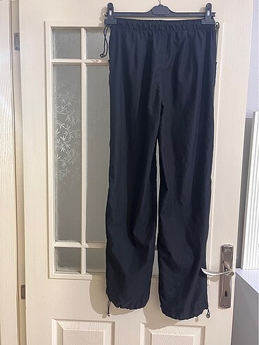 Diğer Siyah paraşüt pantolon