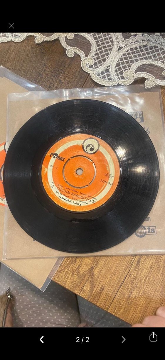 Handan Kara - Gözüm Sende 45'lik Plak - Görsel 2