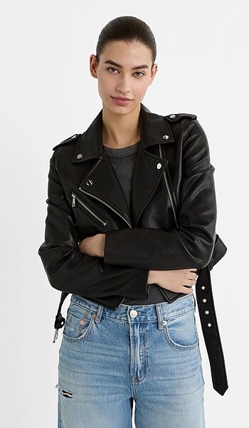 Stradivarius suni deri ceket