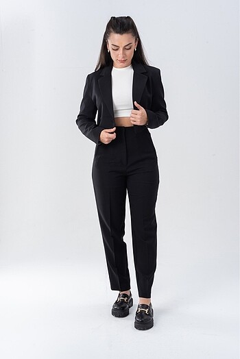 GRACE CROP BLAZER TAKIM