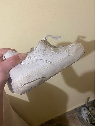 Stardivarius kadın beyaz spor ayakkabı - Görsel 6