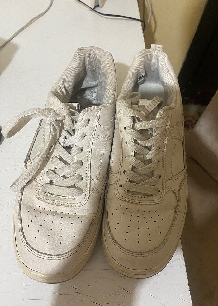 Stardivarius kadın beyaz spor ayakkabı - Görsel 4