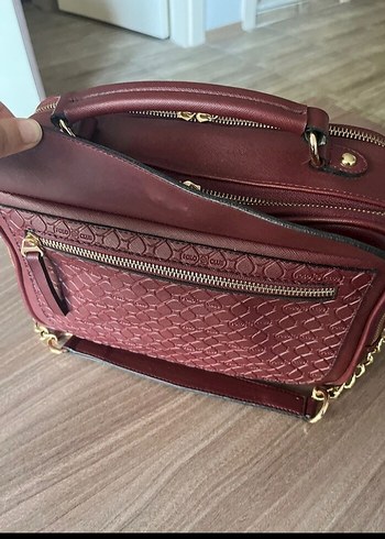 U.S Polo Assn. Bordo Deri Zincir Detaylı Kadın Çanta