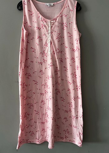 Pembe Midi Bohem Gecelik