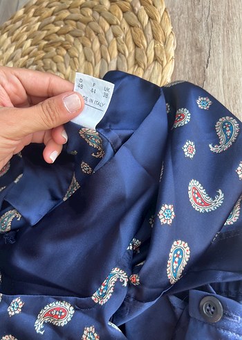 Bohem Tarzı Uzun Lacivert Erkek  Pijama Takımı - Görsel 5