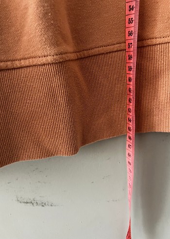 xs Beden Kadın Bej Süet Sweatshirt