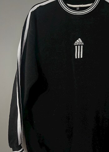 m Beden Adidas Siyah Baskılı Erkek Sweatshirt