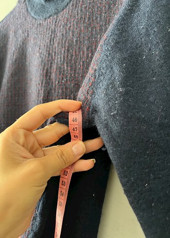 Diğer Lacivert Yün Boğazlı Örgü Kadın Kazak