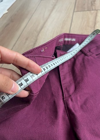 Yessica Bordo Kadın Pantolon Midi Boy