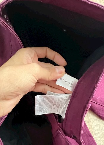 36 Beden bordo Renk Bordo Kadın Pantolon Midi Boy