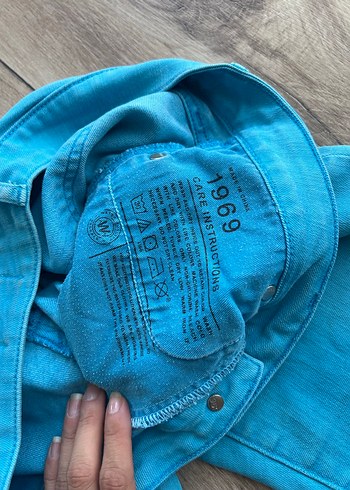 30 Beden Turkuaz Denim Pantolon