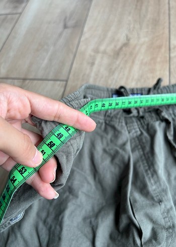 Haki Midi Keten Erkek Pantolon - Görsel 4