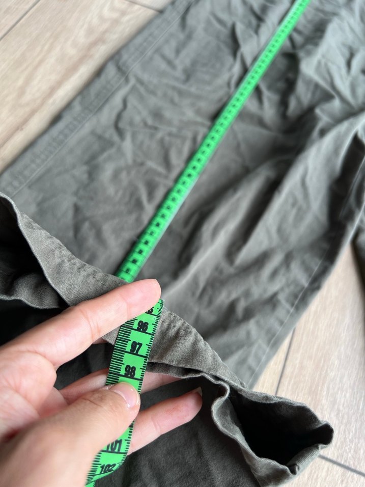 Haki Midi Keten Erkek  Pantolon - Görsel 3