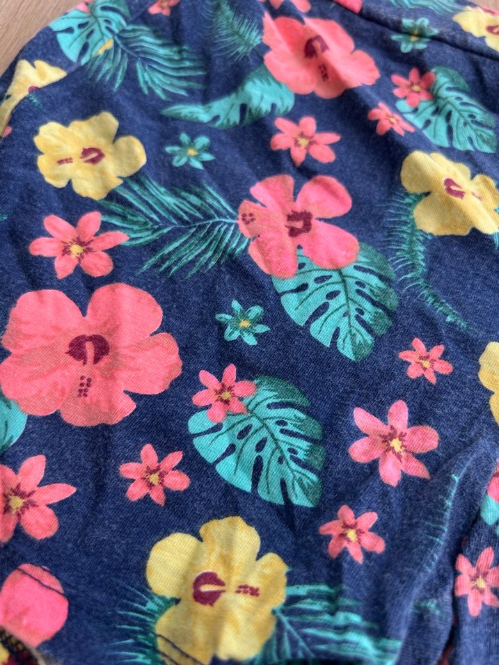 Renkli Çiçek Desenli Kız Şortu - Görsel 2