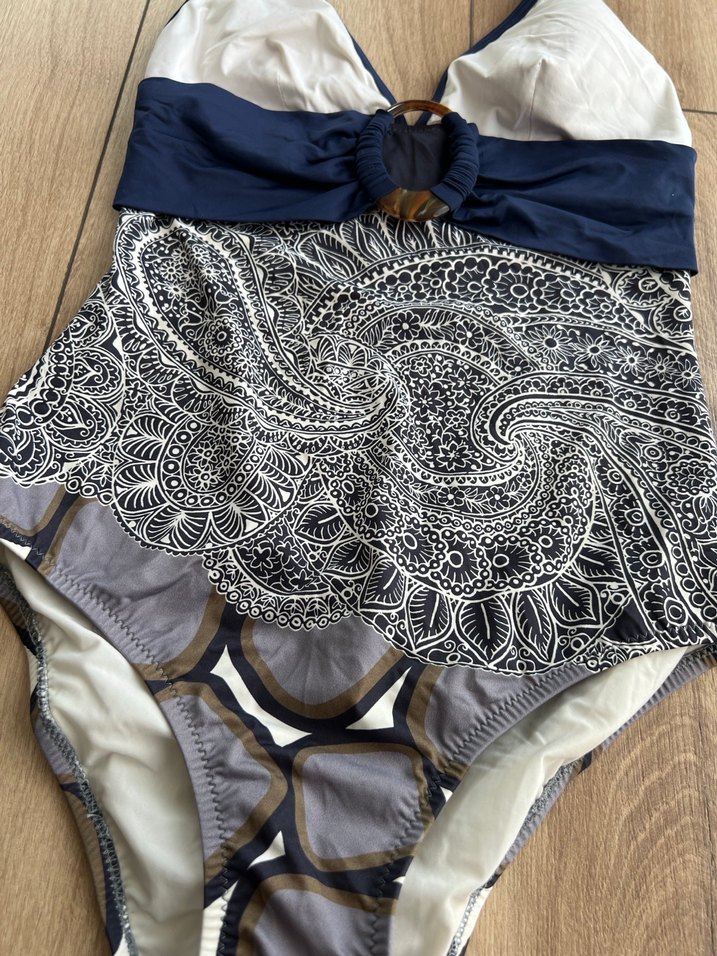 Lacivert Bağlamalı Dantelli Bohem Mayo - Görsel 2