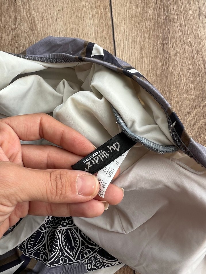 Lacivert Bağlamalı Dantelli Bohem Mayo - Görsel 3