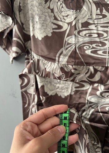 Vizon Desenli Elbise - Görsel 4