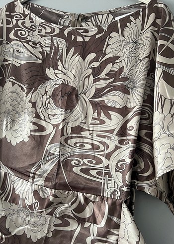 Vizon Desenli Elbise - Görsel 2